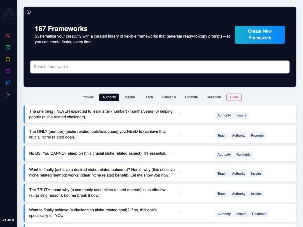 Ayumio Frameworks - Tablet Landscape