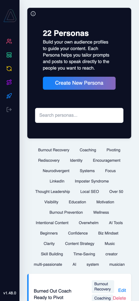 Ayumio Personas Demo - Mobile
