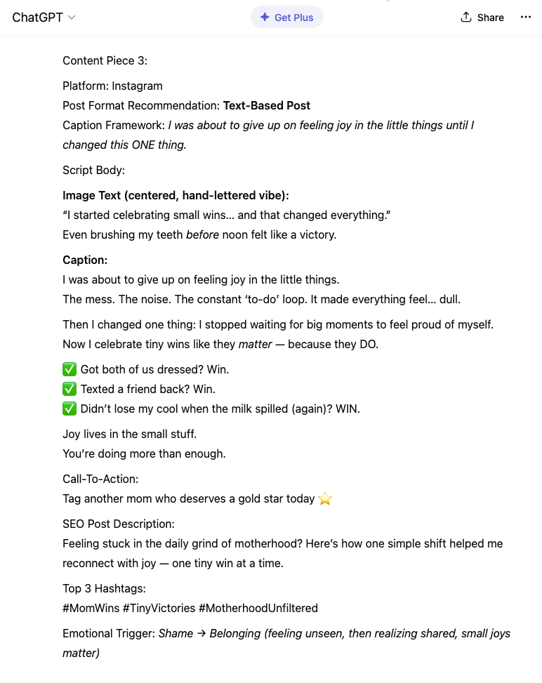 ChatGPT - Content Piece 3