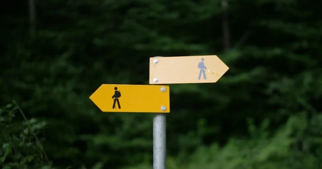 Sign posts pointing in different directions - Image by Marco Kaufmann